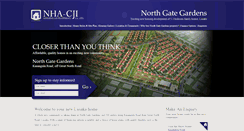 Desktop Screenshot of northgategardens.net